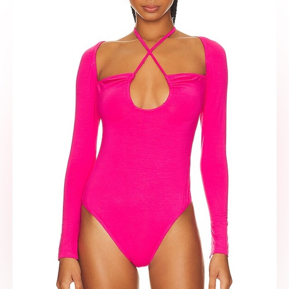 NWT Superdown Storme Pink Bodysuit Revolve Women’s Small
